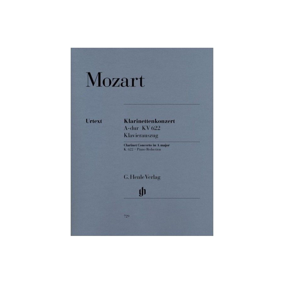 9790201807294HN729 Clarinet Concerto A major K. 622