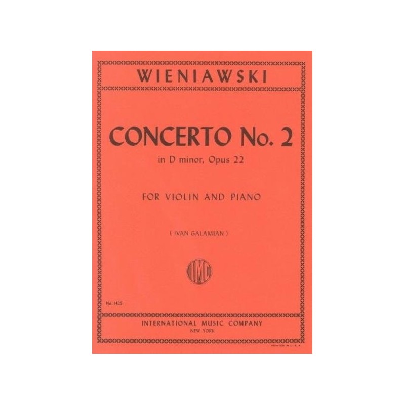 Concerto No. 2 in D minor, Opus 22 (Galamian) 