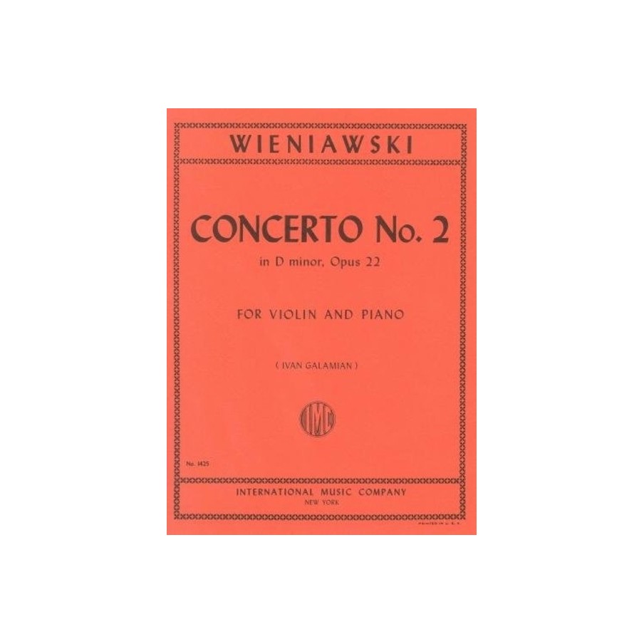 Concerto No. 2 in D minor, Opus 22 (Galamian) 