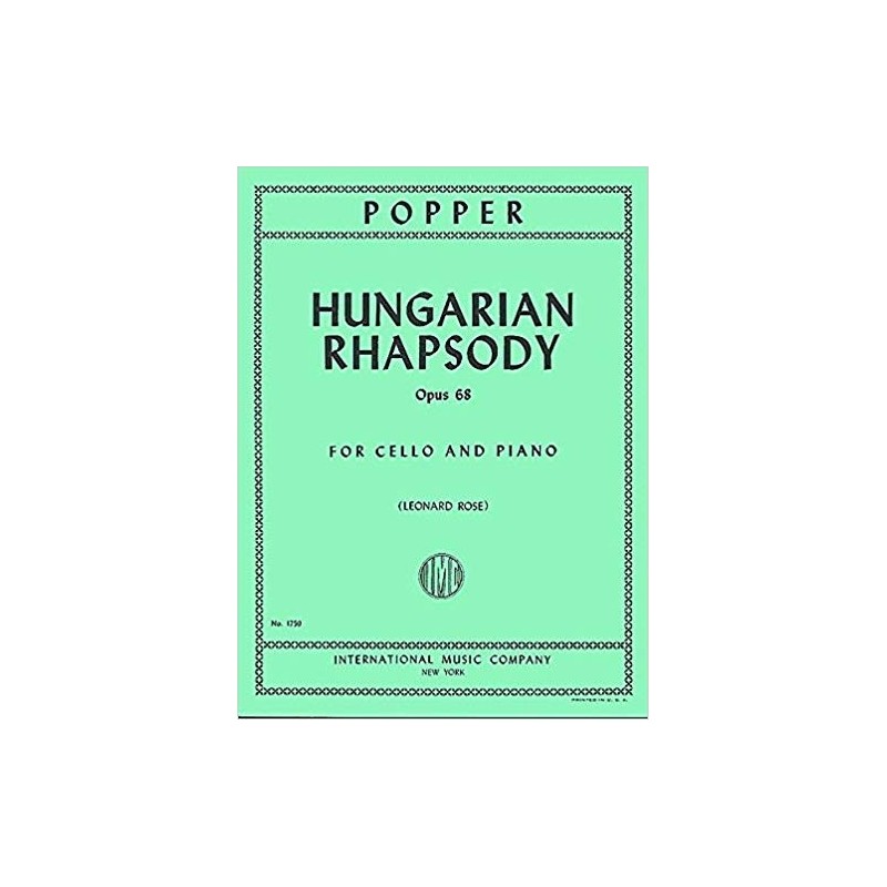 9790220413643IMC1759 Hungarian Rhapsody Op. 68