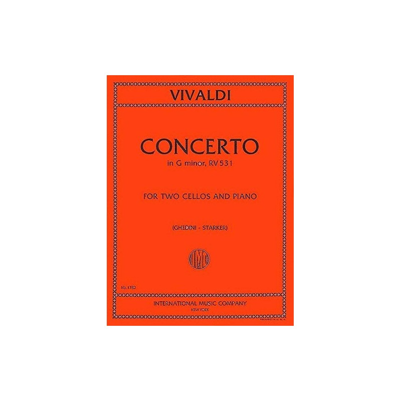 9790220413834IMC1782 Concerto in G minor, RV 531 (GHEDINI - STARKER)