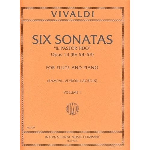 9790220419249IMC2443 Sonate (Pastor Fido)Op.13 Vol.1