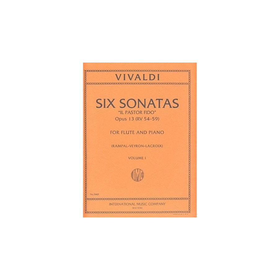 9790220419249IMC2443 Sonate (Pastor Fido)Op.13 Vol.1