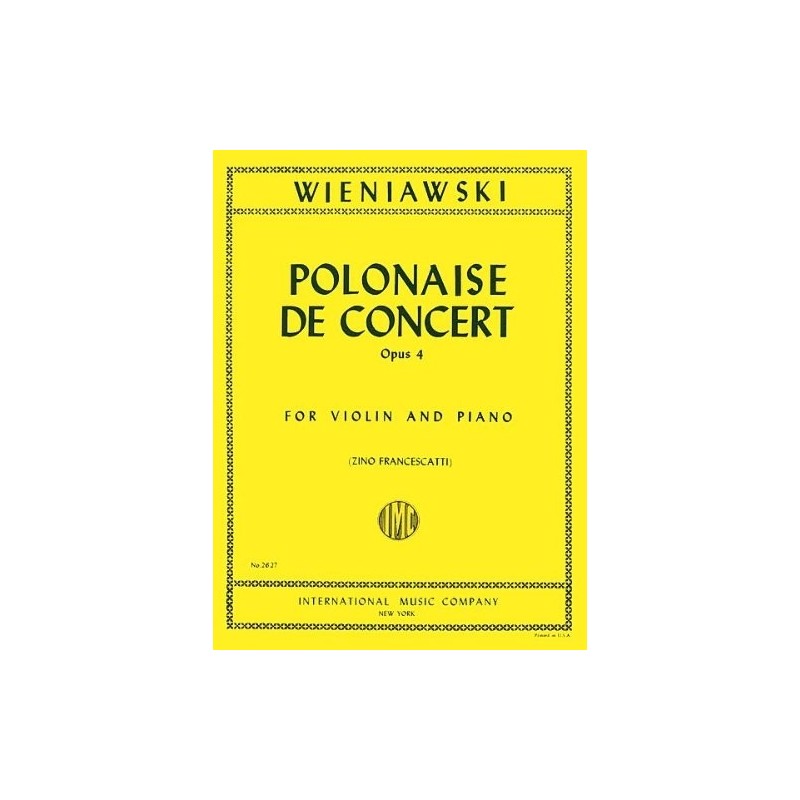 9790220420351IMC2627 Polacca Da Concerto Op. 4 (Francescatti)