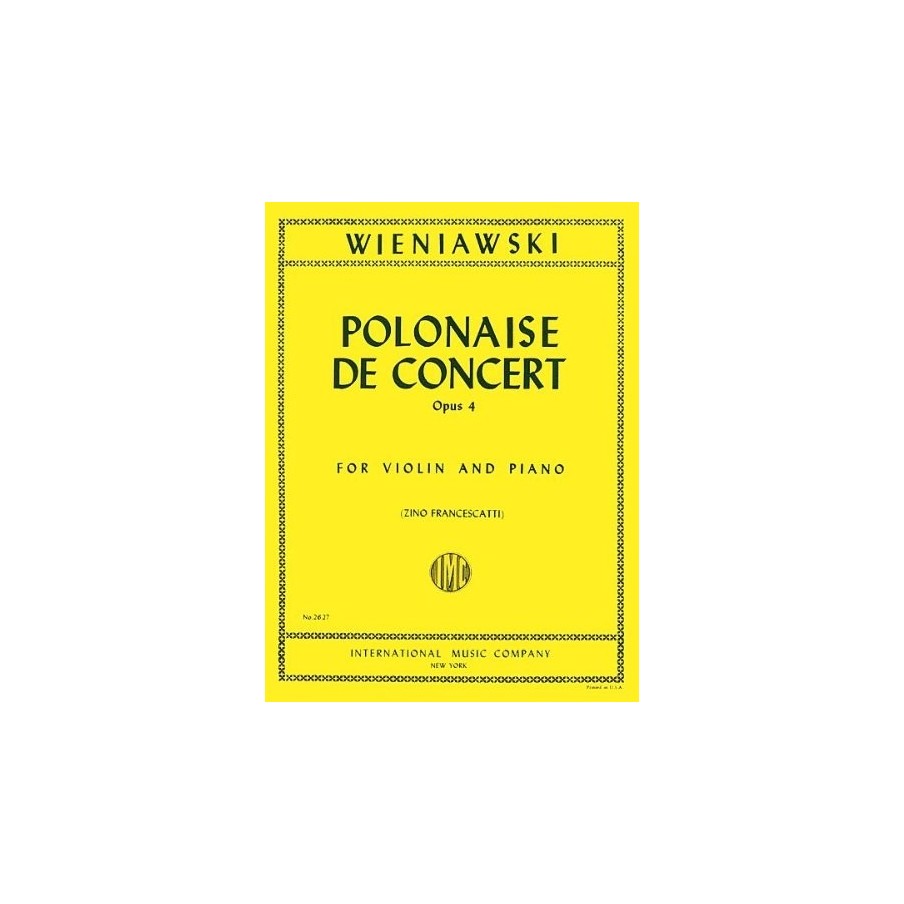 9790220420351IMC2627 Polacca Da Concerto Op. 4 (Francescatti)