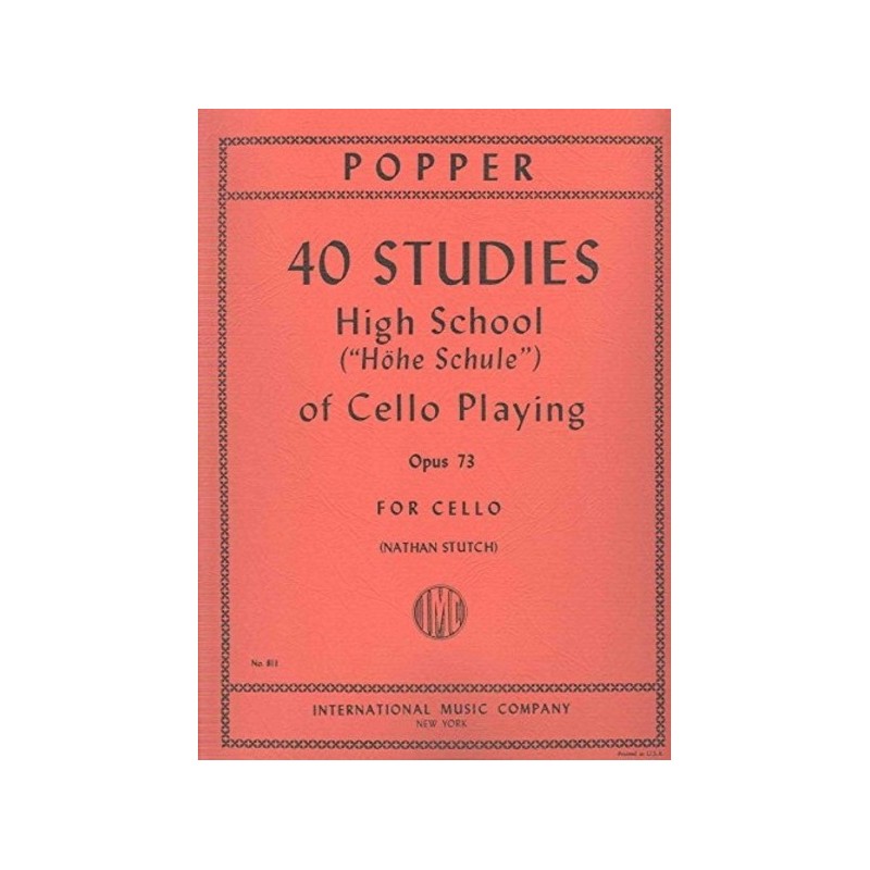 9790220406669IMC811 40 Studies - High School of Cello playing op 73