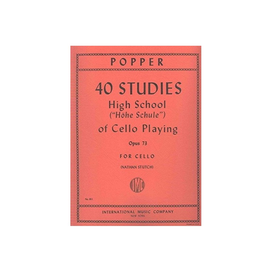 9790220406669IMC811 40 Studies - High School of Cello playing op 73