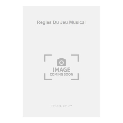 9790047337764ALHE33776 Regles Du Jeu Musical