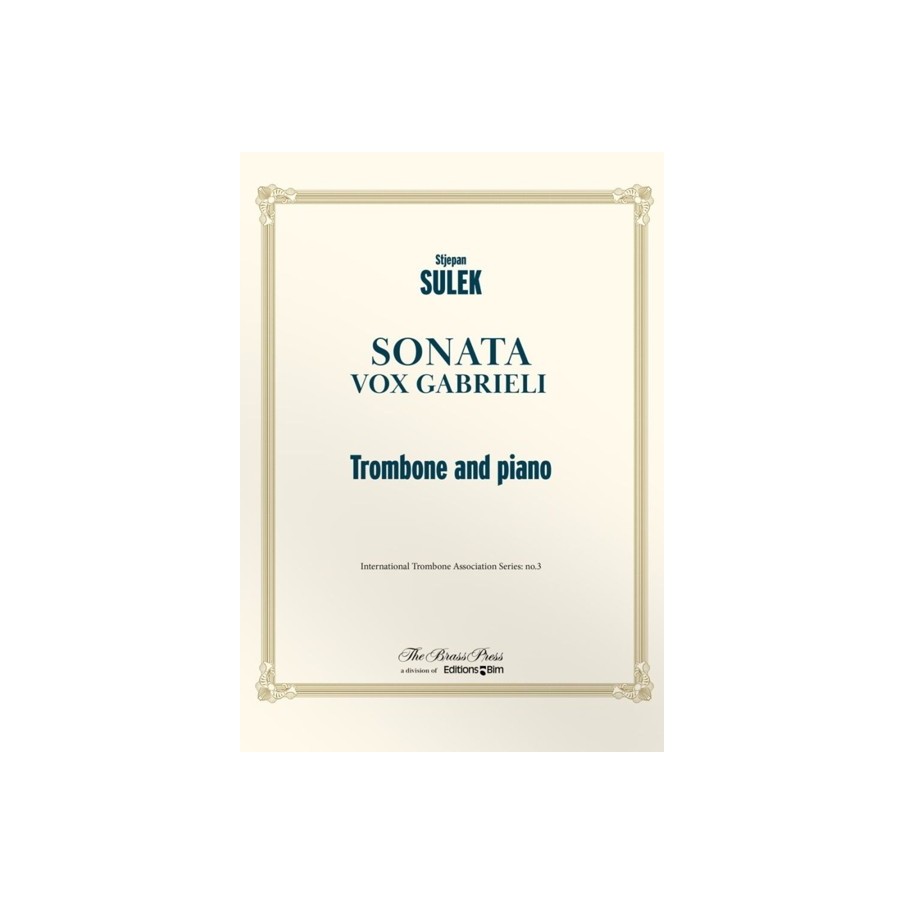 9790207020789BIMTB39 Sonata ( Vox Gabrieli )