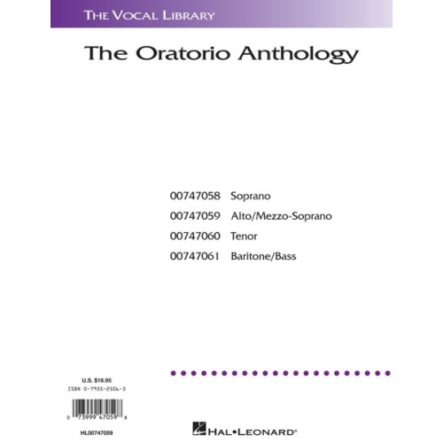 The Oratorio Anthology 