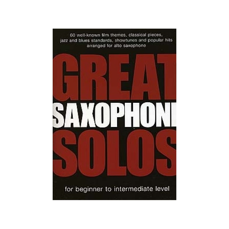 9781847720023MUSAM989846 Great Saxophone Solos