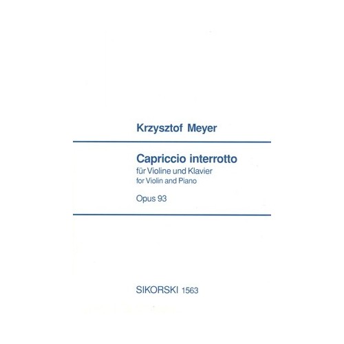 9790003032405SIK1563 Capriccio interroto