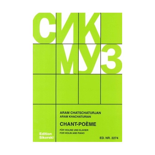 9790003018164SIK2274 Chant-Poème