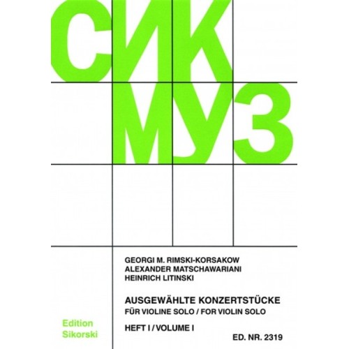 9790003018423SIK2319 Ausgewählte Konzertstücke