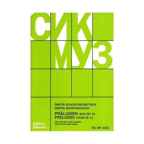 9790003018461SIK2323 19 Preludes