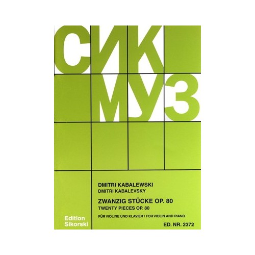 9781423404385SIK2372 Stucke(20) Op.80