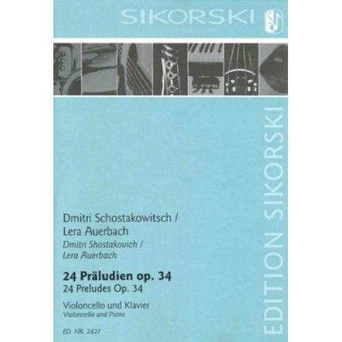 9790003039671SIK2427 24 Praeludien Op 34 Fur Violoncello Und Klavier