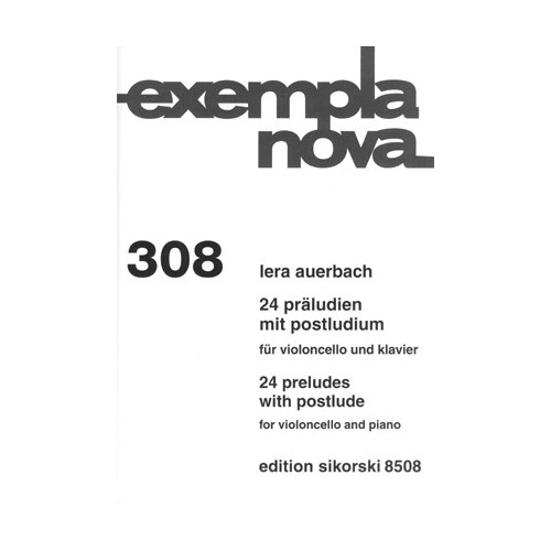 9790003032849SIK8508 24 Präludien mit Postludium