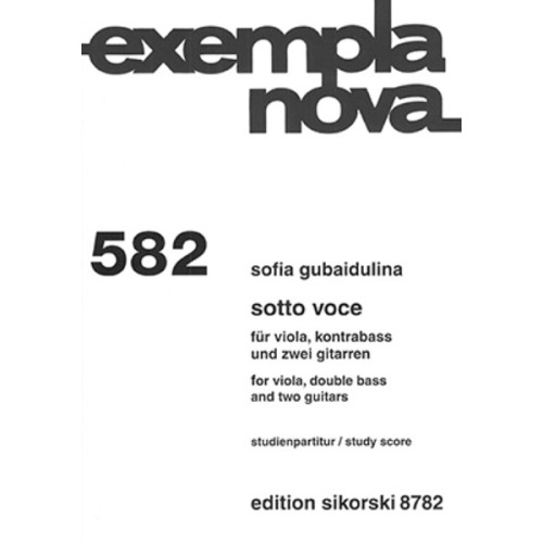 9790003040462SIK8782 Sotto voce