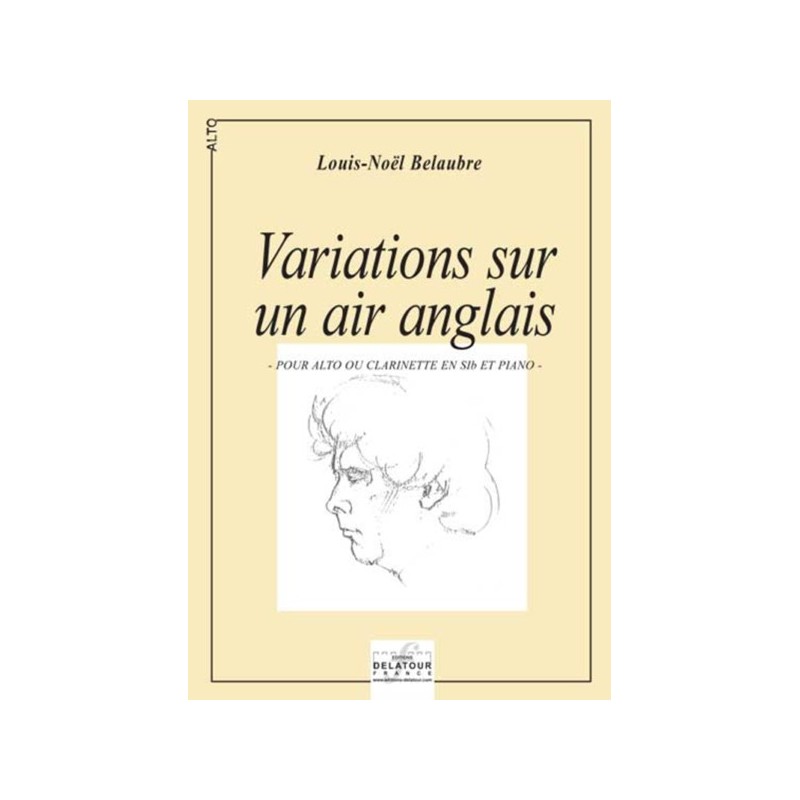 9790560170145DLT0369 Variations sur un air anglais pour alto et piano