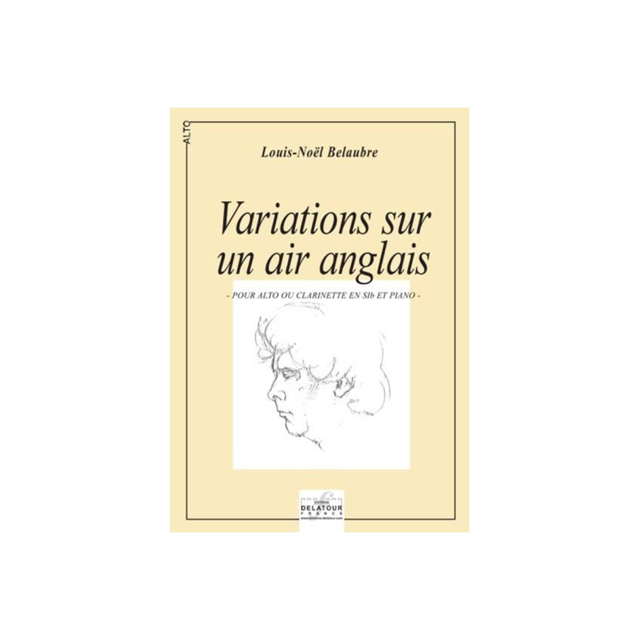 9790560170145DLT0369 Variations sur un air anglais pour alto et piano