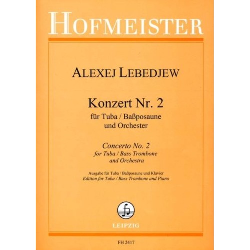 Konzert Nr. 2 für Tuba / Baßposaune und Orchester 