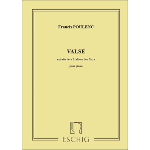 9790045004088ED_00195900 Valse Piano (Extrait De L'Album Des Six )