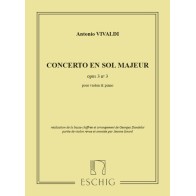 Concerto en Sol Majeur Opus 3, N 3 