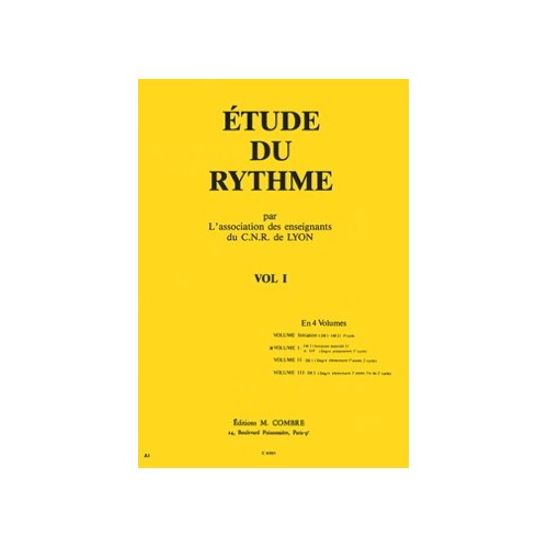 C.N.R. de Lyon - Etude du rythme Vol.1 