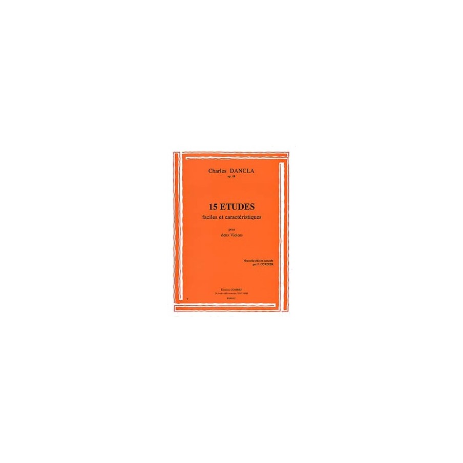 9790230300247COMEG01812 Etudes faciles (15) Op.68