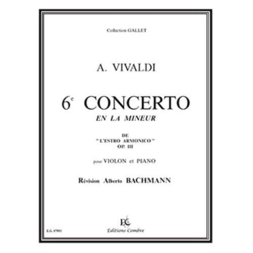 Concerto n°6 en la min. Op.3 Estro Armonico 