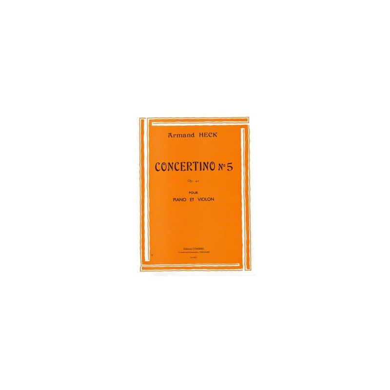 9790230300384COMEG09025 Concertino n°5 en sol maj. Op.42