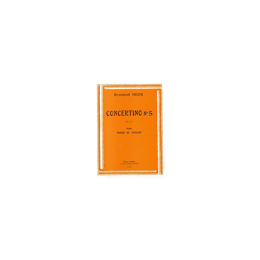 9790230300384COMEG09025 Concertino n°5 en sol maj. Op.42