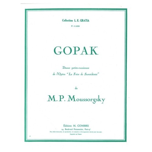 Gopak extr. de La Foire de Sorotchintsky 