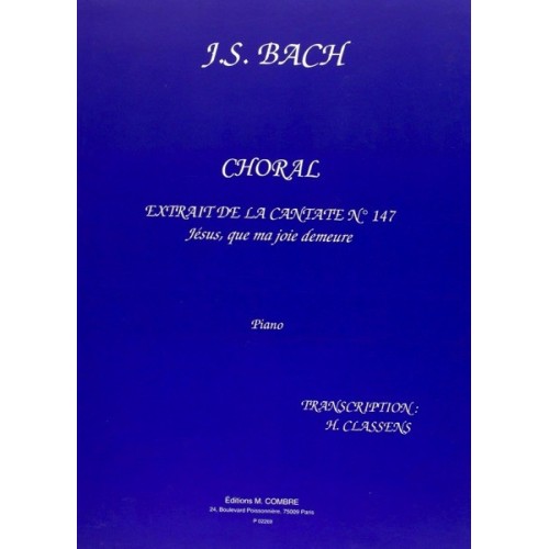 Choral Jésus que ma joie...