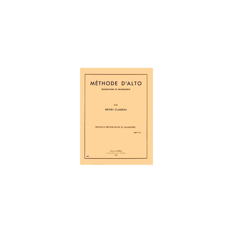 Méthode d'alto (élémentaire et progressive) 
