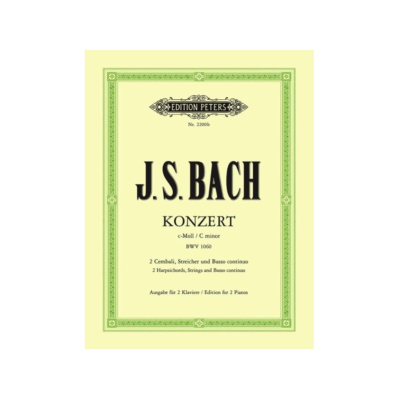 9790014009946EP2200B Concert C Bwv1060