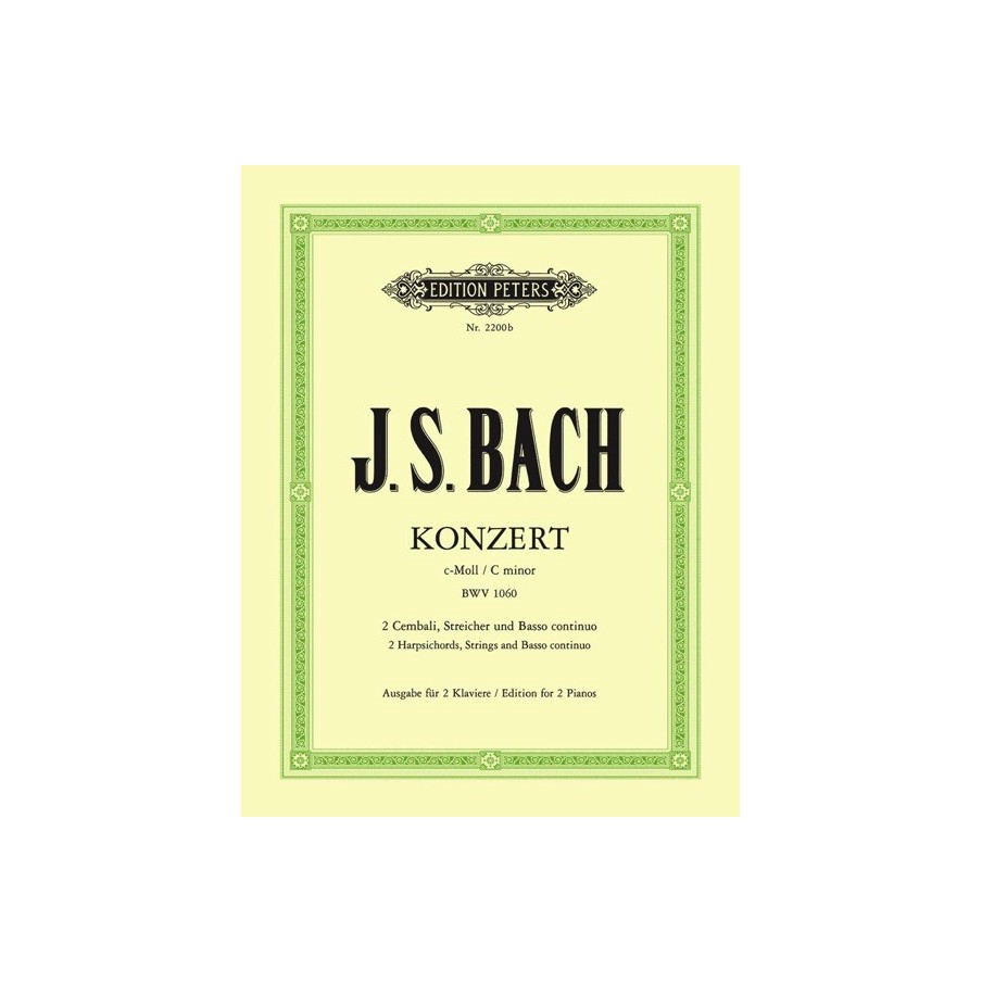 9790014009946EP2200B Concert C Bwv1060