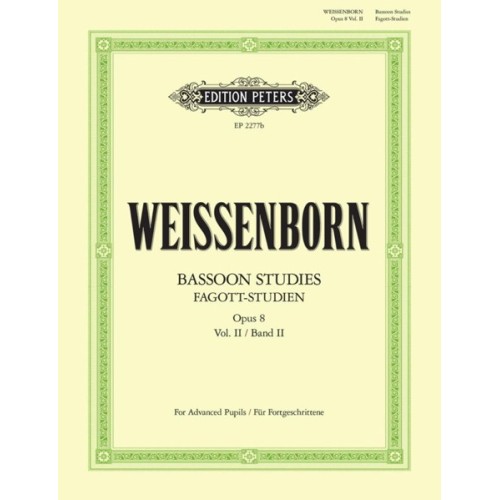 Fagottstudien 2 Op.8 - Bassoon Studies 2 