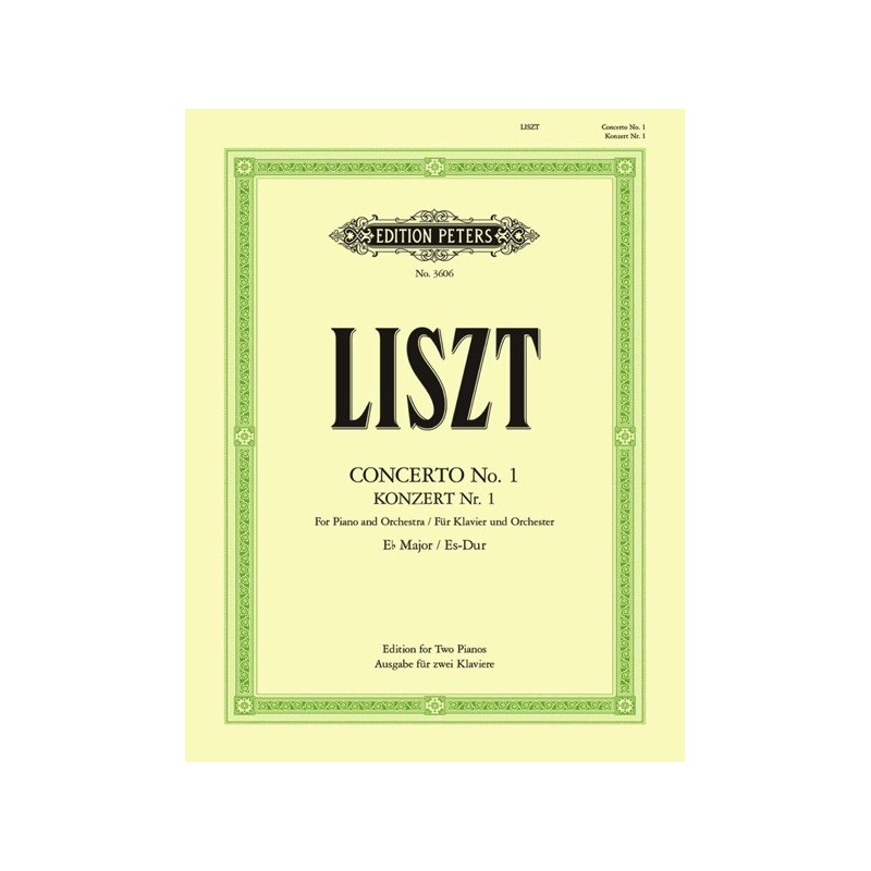 9790014016906EP3606 Piano Concerto No.1 in E Flat Major For Two Pianos