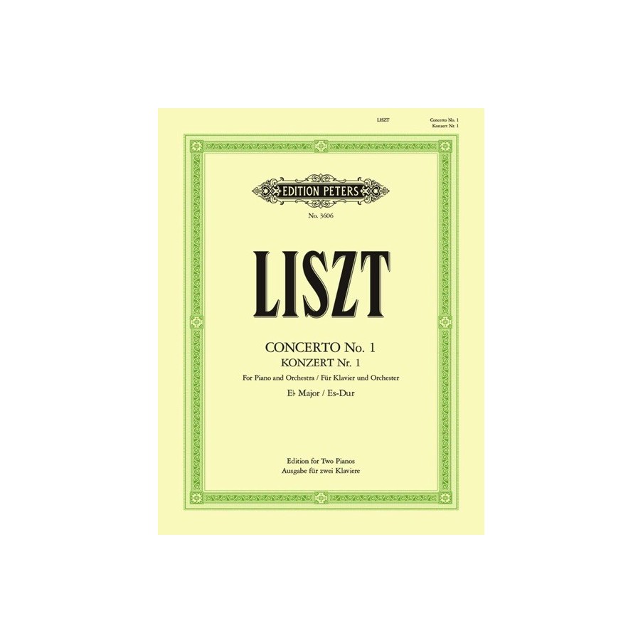 9790014016906EP3606 Piano Concerto No.1 in E Flat Major For Two Pianos