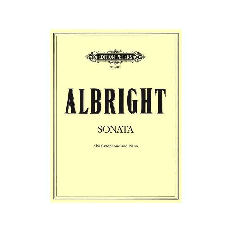 9790300735085EP67101 Sonata For Alto Saxophone And Piano