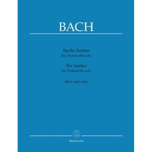 9790006401390BA320 Six Suites For Cello Solo BWV 1007-1012