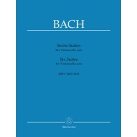 9790006401390BA320 Six Suites For Cello Solo BWV 1007-1012