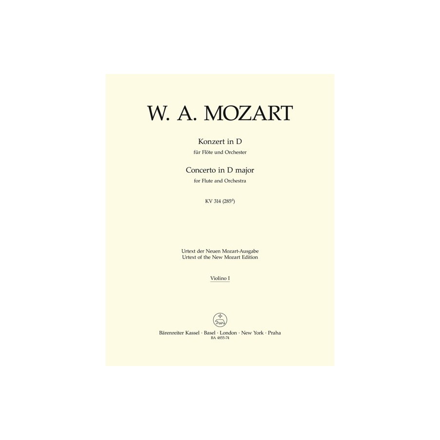 9790006457304BA4855-74 Flute Concerto In D K.314 9790006457304BA4855-74 Flute Concerto In D K.314