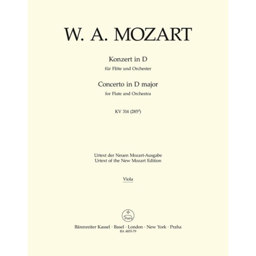 9790006457328BA4855-79 Flute Concerto In D K.314