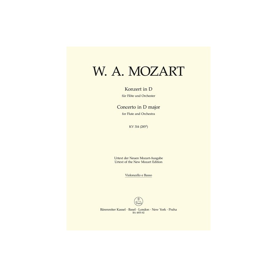 9790006457335BA4855-82 Flute Concerto In D K.314