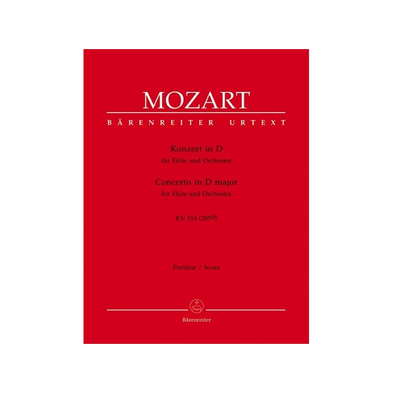 9790006457281BA4855 Flute Concerto In D K.314