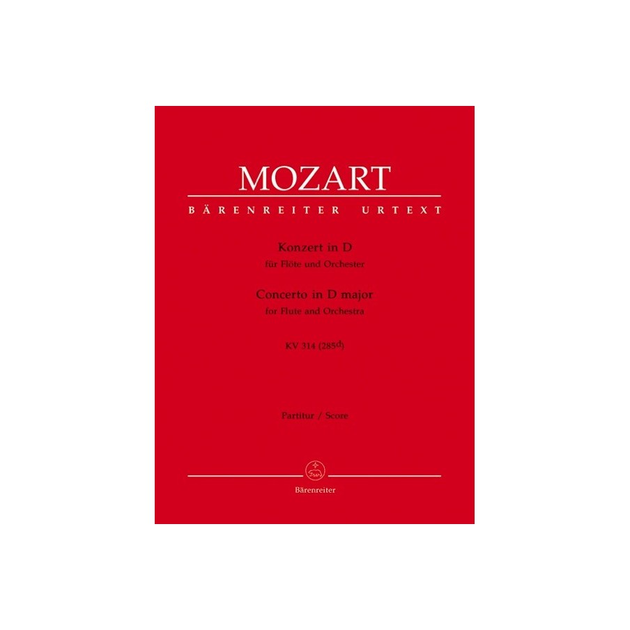 9790006457281BA4855 Flute Concerto In D K.314 9790006457281BA4855 Flute Concerto In D K.314