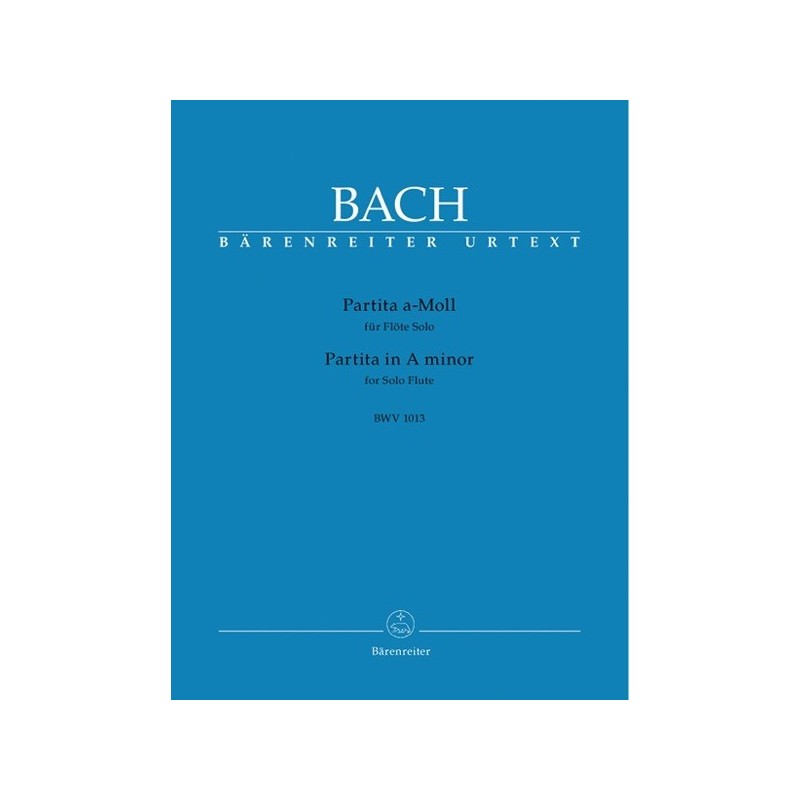 9790006447985BA5187 Partita In A Minor For Flute Solo BWV 1013